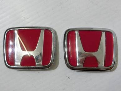 Honda Civic Accord Integra CRX Logo H Emblem RED