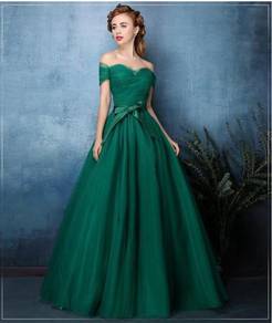 Green Tulle Wedding Gown Gaun pengantin wedding
