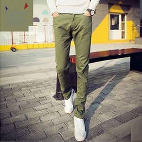 J29 Classy Slim Casual Formal Pants (Army Green)