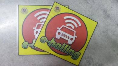 Sticker / Pelekat ehailing mycar