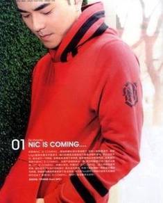 X0119 D.HOMME RED HOODIE SHiRT PULLOVER SWEATER