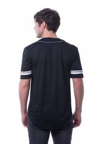 Jersi BASEBALL JERSEY SHIRT Black Belian Borong