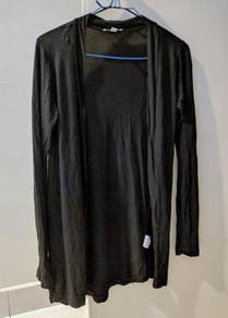Branded Cotton on long black cardigan outerwear