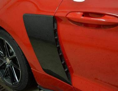 Ford Mustang Rear Fender Scoope Cover Carbon Fiber