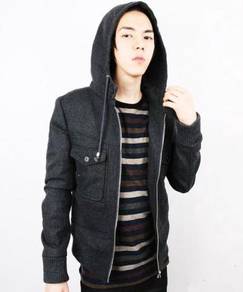 ZIP-UP HOODiES SWEATER WOOLEN QUALITY THICK JACKET