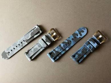 PANERAIpam 24mm Grey&Blue CAMO Watch Strap