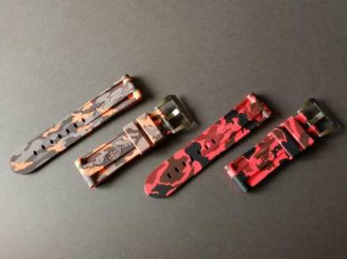 PANERAIpam 24mm Orange&Red CAMO Watch Strap