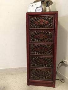 Chinese Antique Ming Medium Height Boy, Warm Elm