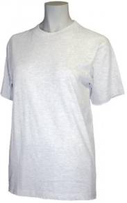 Baju Tshirt Round Neck 100% Cotton color Ash grey