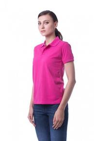 Baju Kolar PINK SIGNATURE POLO PLAIN FUCHSIA ROSE