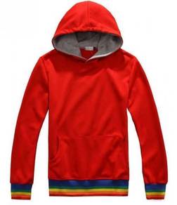 [05.05] Red Hoodie Sweatshirt Pullover Sweater