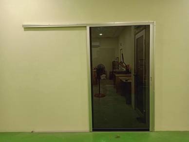 Pintu Sliding Dapur (Aluminium-Kaca)