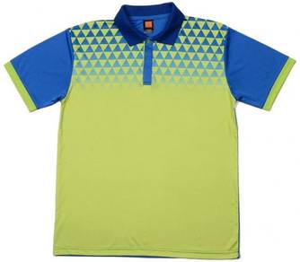 Baju Tshirt Quickdry QD4413 Lime Green/Royal Blue