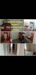 APARTMENT Saujana damai bayan lepas wanita aircond full furnish