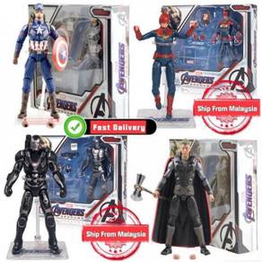 Endgame Thor Captain Marvel War Machine Figures