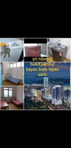 Apartment seri nibung 100mbps wifi full furnish 2cp bayan lepas b.j