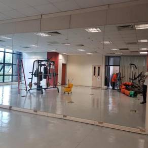 INSTALL CERMIN DINDING l wall mirror install