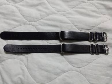 Tali Nato Leather tebal watch