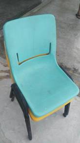 Blue Yellow Solid Steel Leg Chair TN203