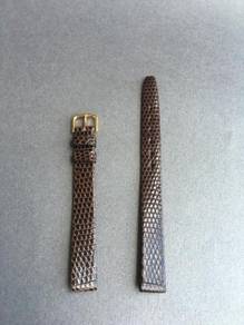 VINTAGE Genuine Lizard Leather Watch Strap 11mm