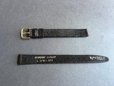 VINTAGE Genuine Lizard Leather Watch Strap 11mm
