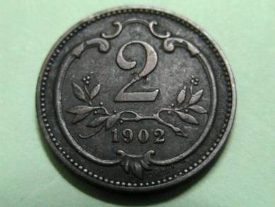 Austria 2 Heller 1902