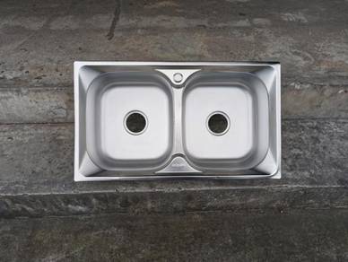 80 x 46 x 19 kitchen sink / sinki dapur
