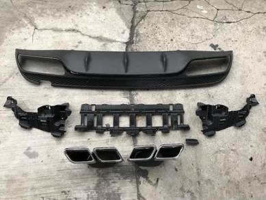 Mercedes W205 C63 Diffuser with Tail Pipe