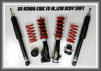 D2 adjustable hi low bodyshift for CIVIC FD / FB