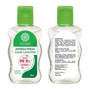 Azomis Anti-Bacterial 50ml Hand Sanitizer