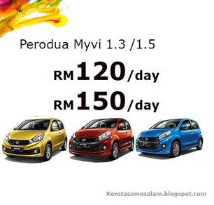 Perodua MyVi 1.3 (A) For Rental l zero deposit