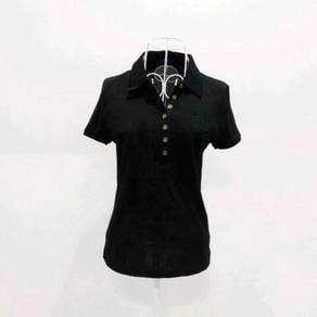 Burberry Black Women"s Polo T-Shirt