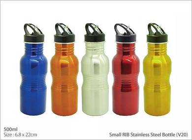 Small Rib Stainless Steel Bottle (V20) - 500ml