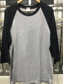 Vintage Anvil 3 Quater Plain T-Shirt