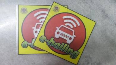 E-hailing Sticker Pelekat kenderaan ehailing