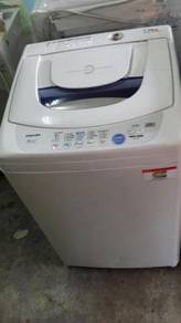 Basuh 7kg Mesin Automatic Toshiba Washer Top Load