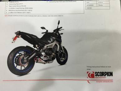 Scorpion Carbon Full System Yamaha MT-09 / MT09