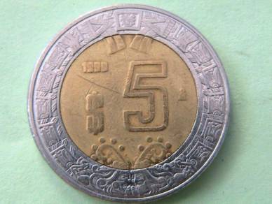 Mexico 5 Pesos 1998