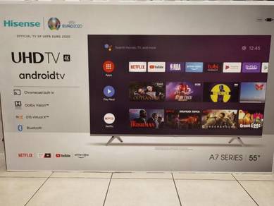 HISENSE 55 ANDROID UHD 4K LED TV new DOLBY VISION