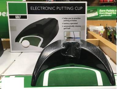 Golf putting cup electronic training and practise