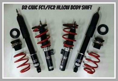 D2 adjustable hi/low bodyshift for civic fc