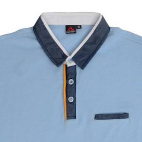Baju Tshirt Kolar SIGNATURE POLO HC 87 (ICE BLUE)