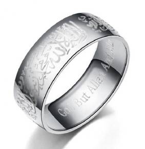 Muslim Muslimah Ring Cincin Islam Allah silver