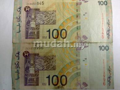 Rm 100 Replacement Notes ZC 2 pcs