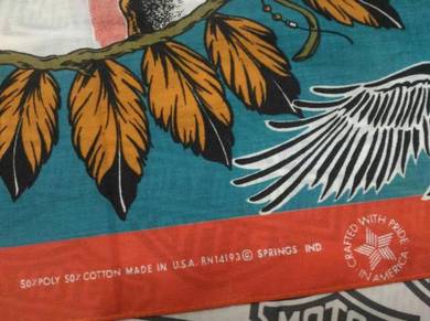 Vintage SPRINGS IND. Bandana MADE IN U.S.A