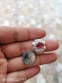 Cincin perak delima Africa asli 114