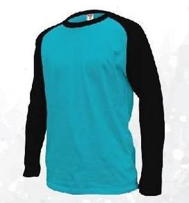 Baju Tshirt Kosong Raglan Tgn Panjang 170gsm