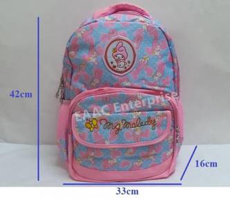 Large Melody School Bag Backpack Beg Sekolah