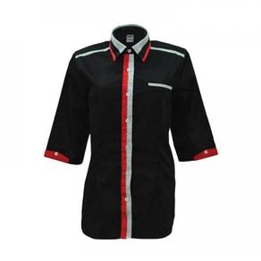 Corporate Uniform Female Black/Red/Grey U03-01F