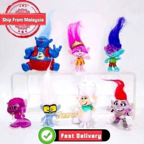 Trolls Mini Figurine Play Set Cake Decoration